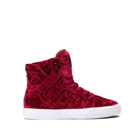 Supra Skytop Rød Høye Sneakers Barn [NO-8-C246]